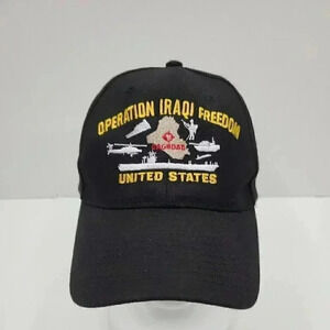 Operation Iraqi Freedom Wool Blend Black Men's Hat Adjustable